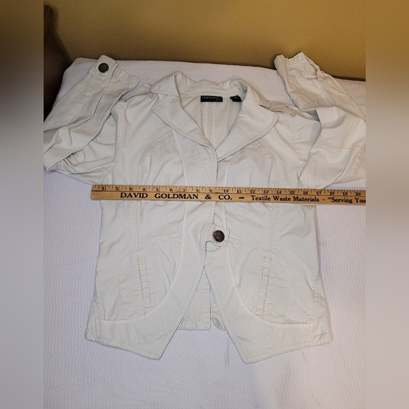 Ideology 100% Cotton White Jacket sz Petite S - Picture 4 of 7